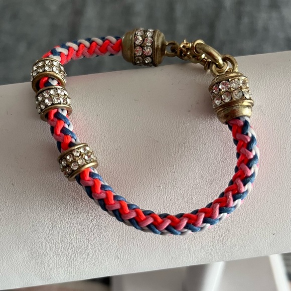 J CREW | rope bracelet | Sliding Crystal Charms - Picture 9 of 16